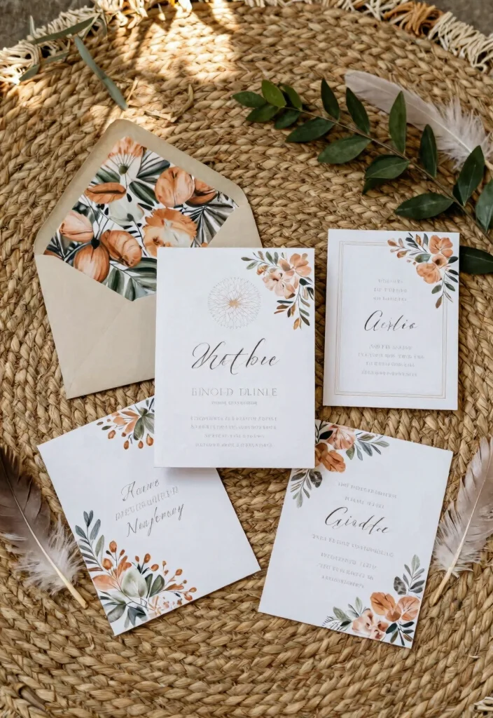 16 Intimate Wedding Invitations Ideas With Cozy Charm 18 16 Intimate Wedding Invitations Ideas With Cozy Charm - 8. Bohemian Style Invitations 1