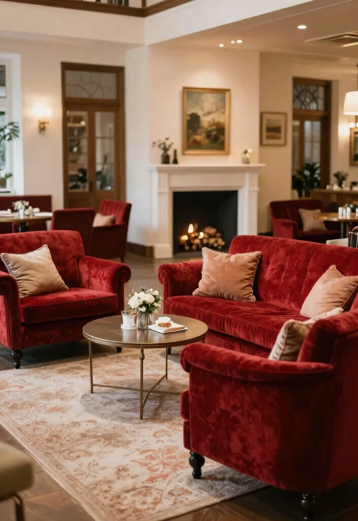 16 Red Backdrop Wedding Ideas With Bold Elegance 64 16 Red Backdrop Wedding Ideas With Bold Elegance - 14. Vintage Red Velvet Seating 1