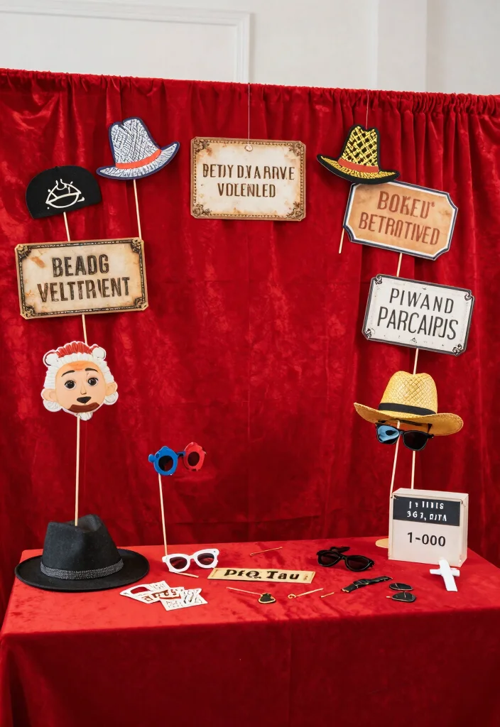 16 Red Backdrop Wedding Ideas With Bold Elegance 15 16 Red Backdrop Wedding Ideas With Bold Elegance - 5. Stunning Red Backdrop for Photo Booth 1