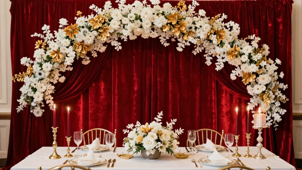 16 Red Backdrop Wedding Ideas With Bold Elegance