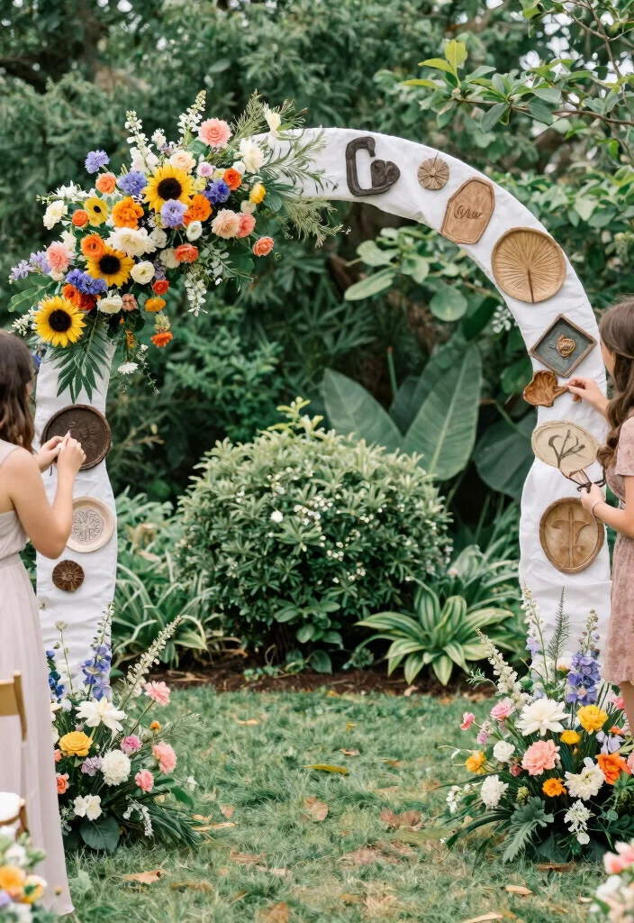 16 Round Wedding Arch Ideas That Feel Modern & Elegant 54 16 Round Wedding Arch Ideas That Feel Modern & Elegant - 14. Interchangeable Elements 1