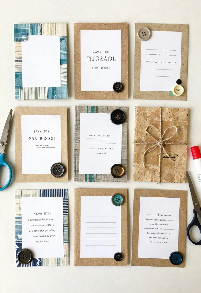 16 Save the Date Cards Wedding Ideas Guests Will Love - 10. Upcycled Cards: Crafty and Unique 1