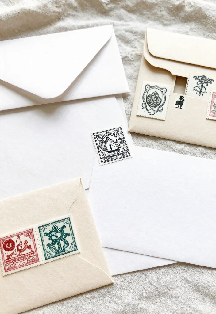 16 Save the Date Cards Wedding Ideas Guests Will Love - 13. Custom Stamps: Add a Personal Touch 1