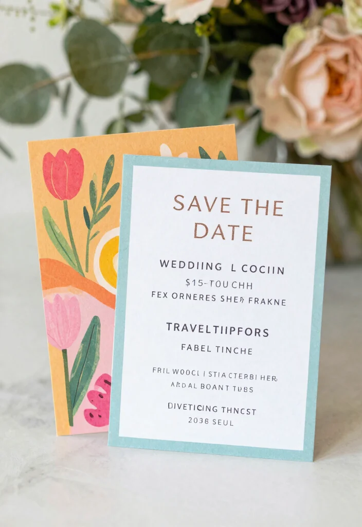 16 Save the Date Cards Wedding Ideas Guests Will Love - 16. Event-Specific Details: Make It Informative 1