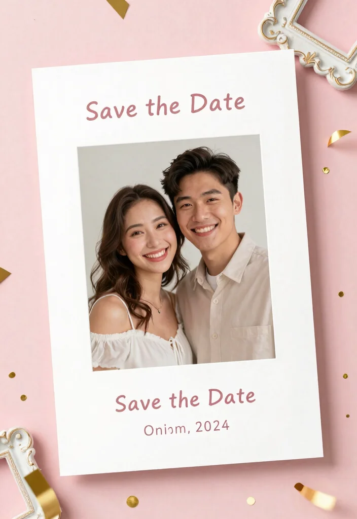 16 Save the Date Cards Wedding Ideas Guests Will Love - 7. Photo Cards: Capture the Moment 1