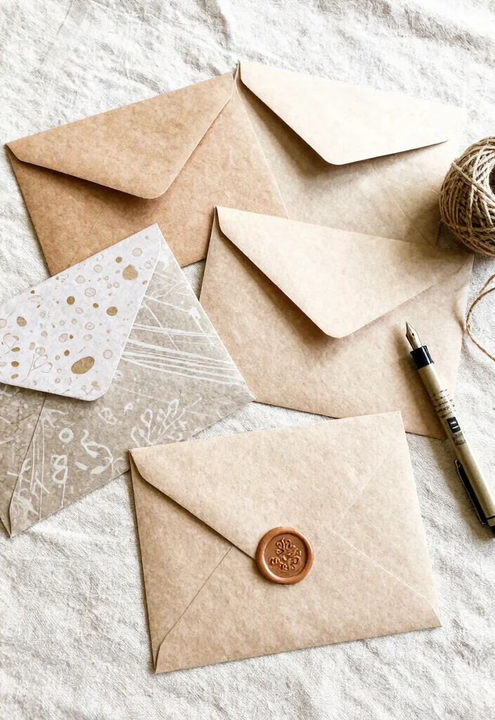 16 Save the Date Cards Wedding Ideas Guests Will Love - 9. Eco-Friendly Envelopes: Complete the Look 1
