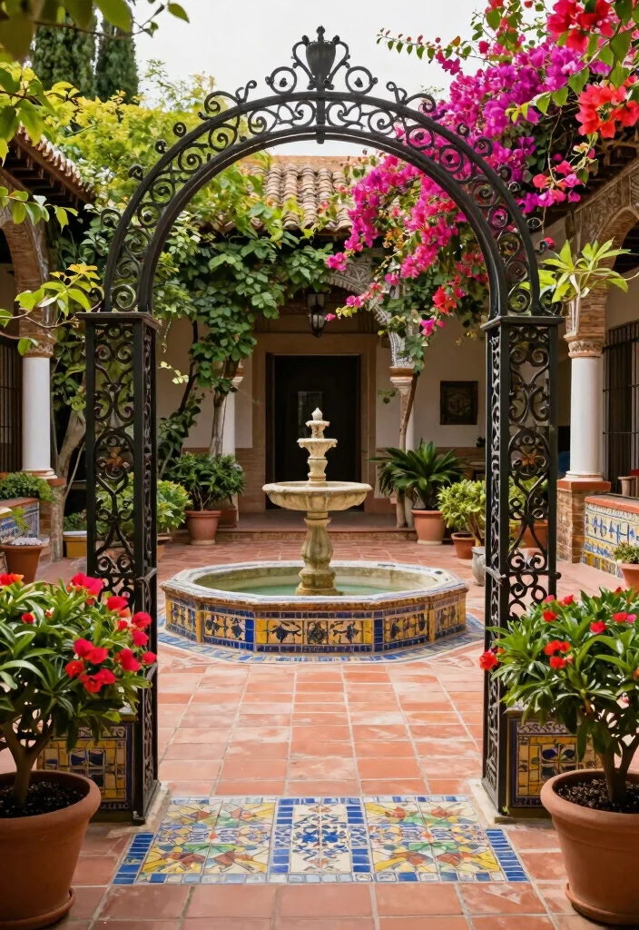 16 Traditional Wedding Backdrop Ideas With Cultural Beauty 15 16 Traditional Wedding Backdrop Ideas With Cultural Beauty - 5. Spanish Courtyard 1