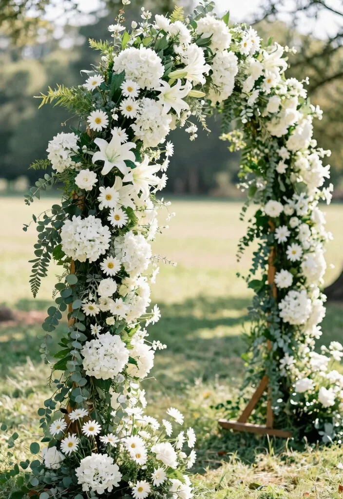 16 Wedding Arch White Ideas With Timeless Charm 2 16 Wedding Arch White Ideas With Timeless Charm - 2. Floral Cascade 1