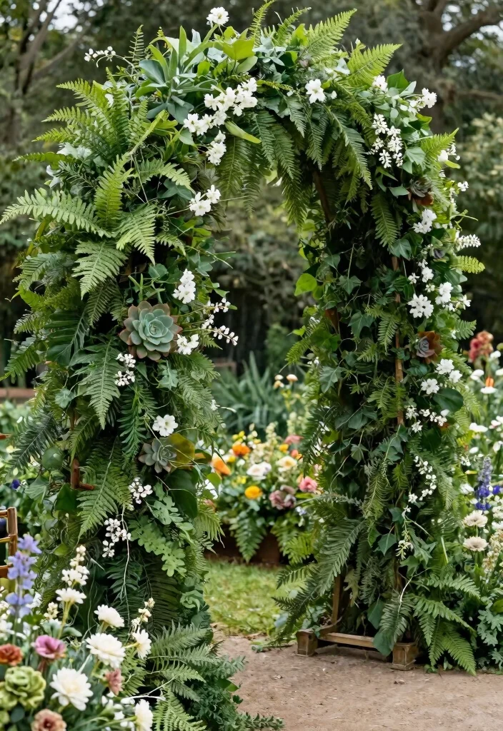 16 Wedding Arch White Ideas With Timeless Charm 5 16 Wedding Arch White Ideas With Timeless Charm - 5. Greenery-Heavy Design 1