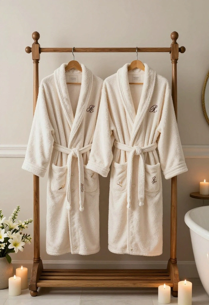 16 Wedding Gifts for Couple Ideas They'll Treasure - 15. Personalized Bathrobe Set 1