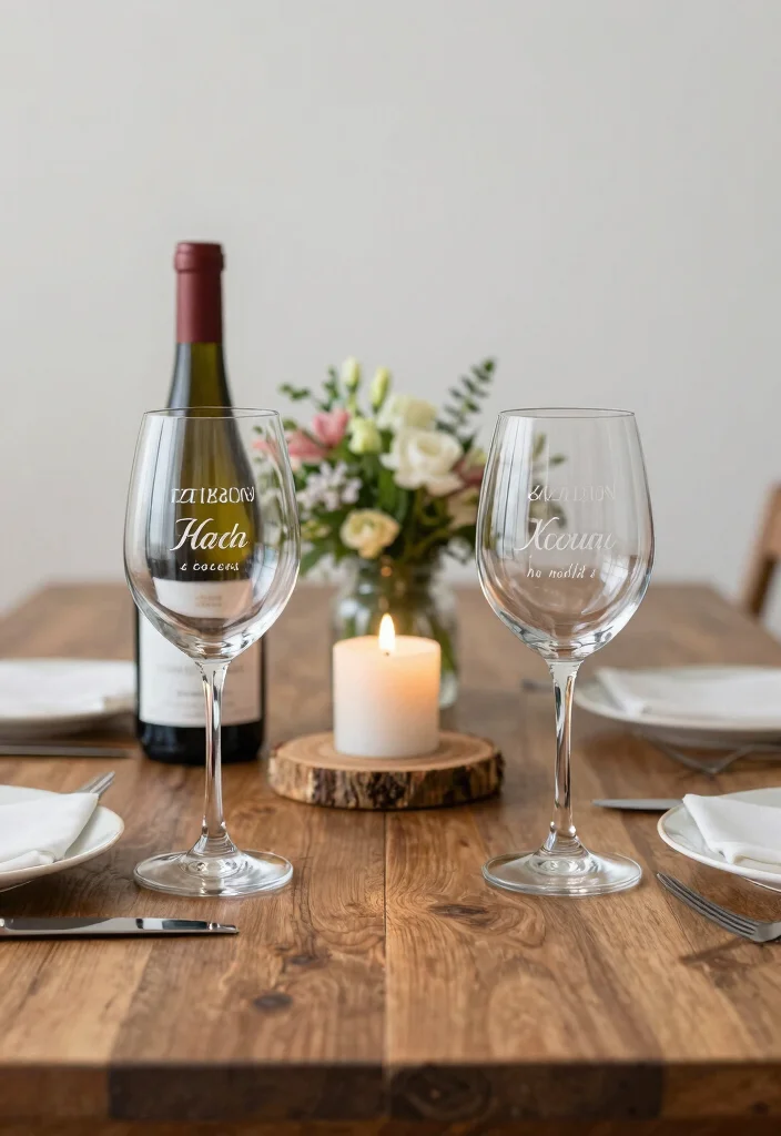 16 Wedding Gifts for Couple Ideas They'll Treasure - 7. Personalized Wine or Beer Glasses 1