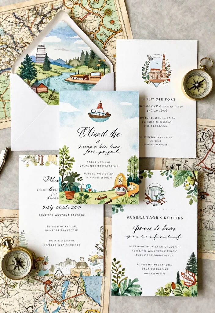 16 Wedding Invitations Luxury Ideas With High End Style - 10. Themed Visual Storytelling 1