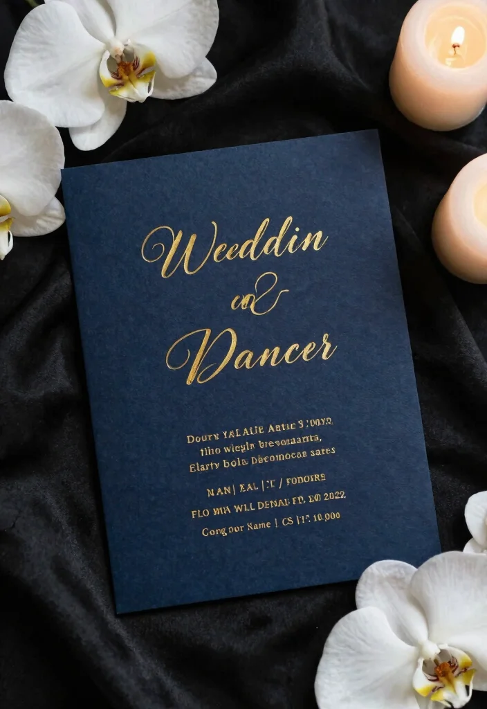 16 Wedding Invitations Luxury Ideas With High End Style - 2. Foil Stamping for a Touch of Glamour 1