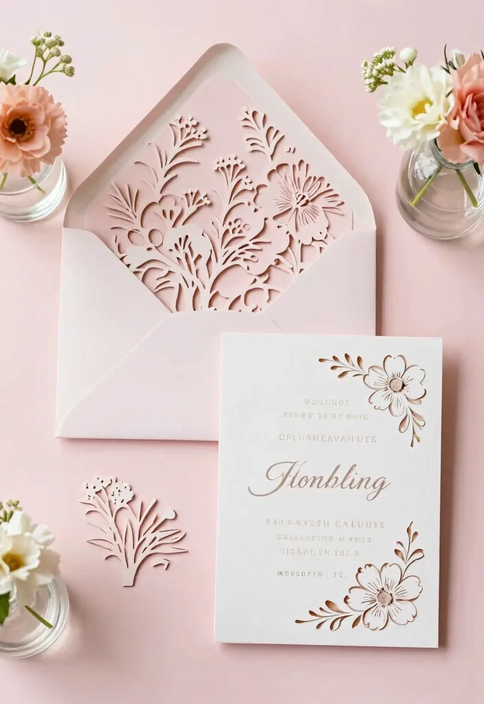 16 Wedding Invitations Luxury Ideas With High End Style - 4. Laser-Cut Designs for Intricate Details 1