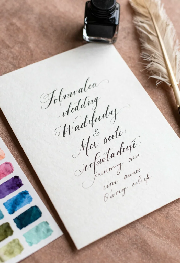 16 Wedding Invitations Luxury Ideas With High End Style - 9. Handwritten Calligraphy 1