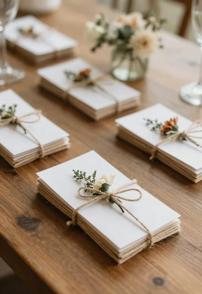 16 Wedding Table Cards Ideas That Look Elegant 63 16 Wedding Table Cards Ideas That Look Elegant - 15. Rustic Twine-Wrapped Table Cards 1