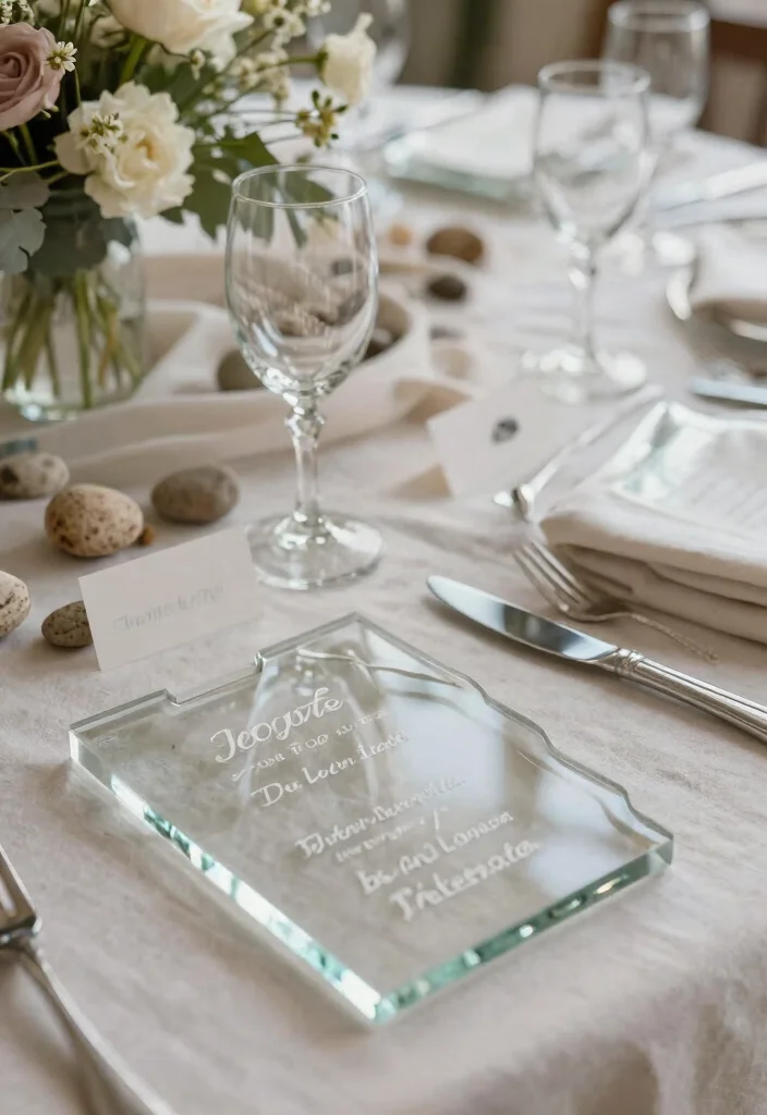 16 Wedding Table Cards Ideas That Look Elegant 26 16 Wedding Table Cards Ideas That Look Elegant - 6. Upcycled Glass Table Cards 1