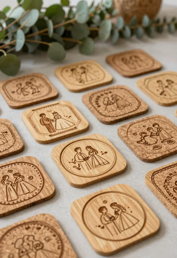 16 Wedding Thank You Gifts Ideas Guests Will Appreciate - 10. Eco-Friendly Coasters 1