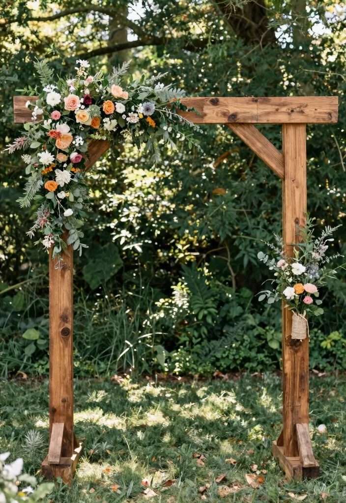 17 Colorful Wedding Arch Ideas That Pop Beautifully 57 17 Colorful Wedding Arch Ideas That Pop Beautifully - 17. Eco-Friendly Arch 1