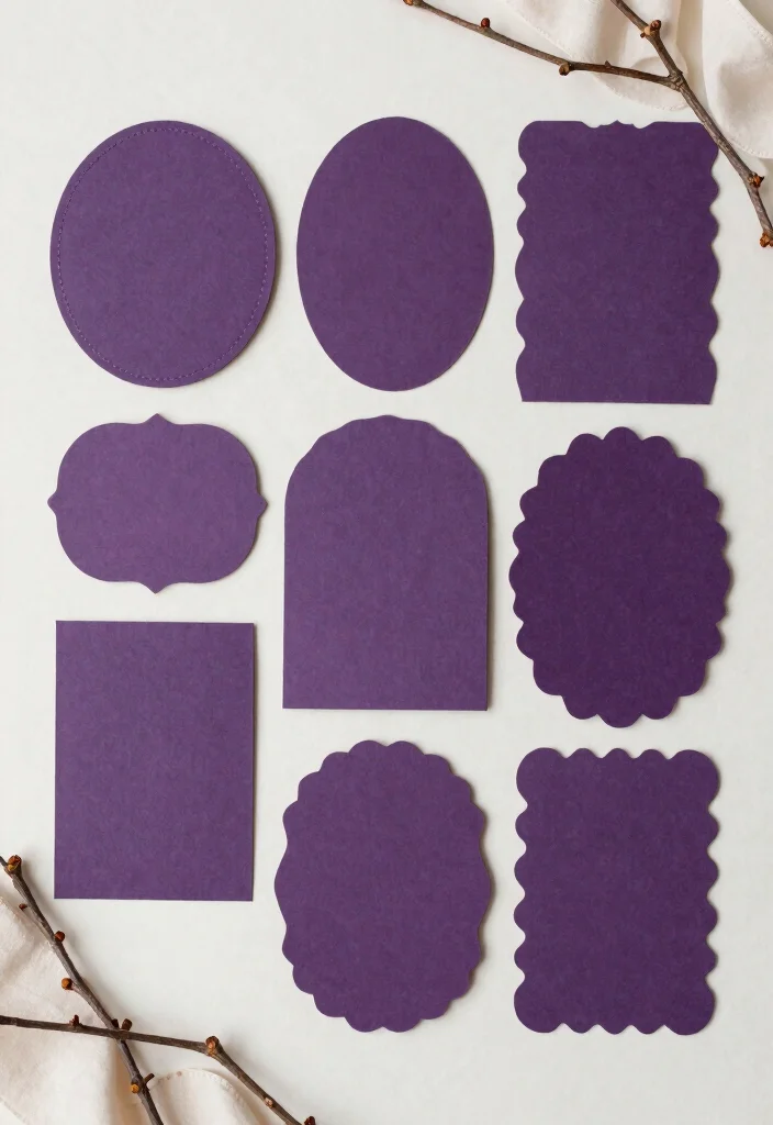 17 Purple Wedding Invitations Elegant Ideas That Shine 65 17 Purple Wedding Invitations Elegant Ideas That Shine - 15. Unique Shapes and Cuts 1