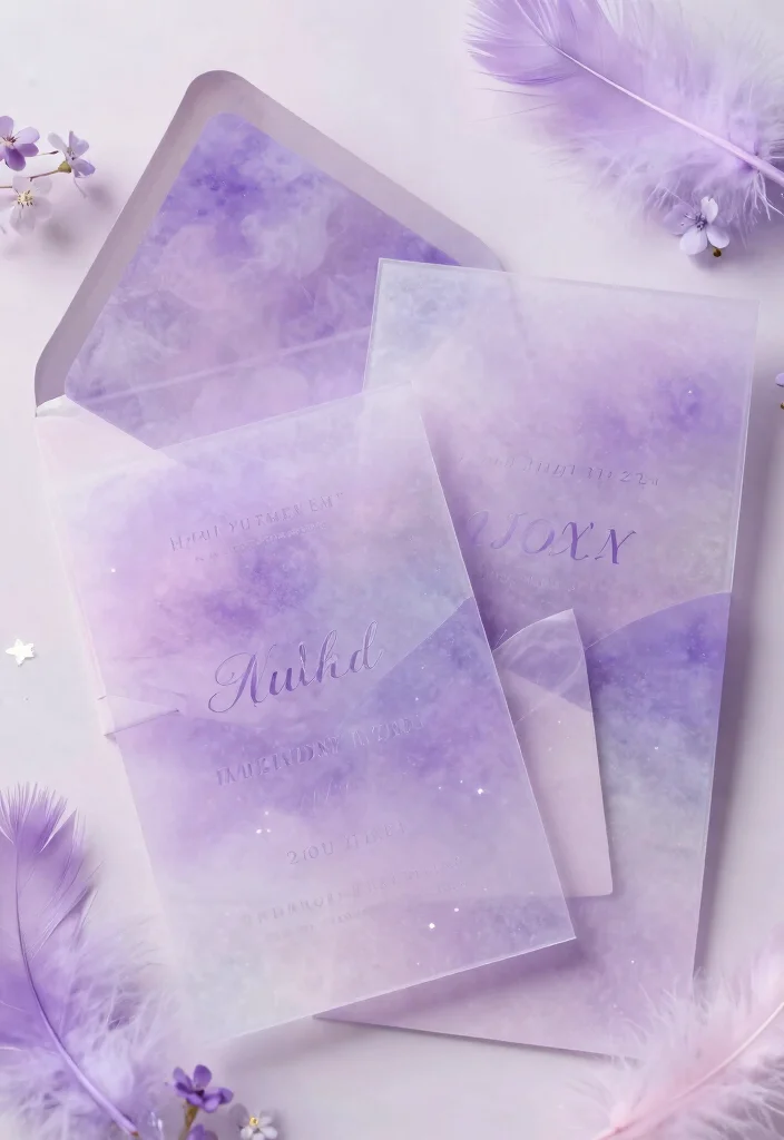 17 Purple Wedding Invitations Elegant Ideas That Shine 66 17 Purple Wedding Invitations Elegant Ideas That Shine - 16. Ethereal Elements 1