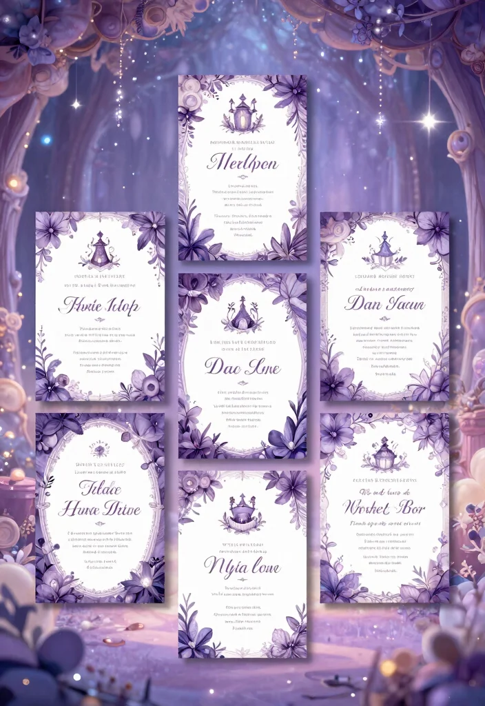 17 Purple Wedding Invitations Elegant Ideas That Shine 67 17 Purple Wedding Invitations Elegant Ideas That Shine - 17. Storybook Themes 1