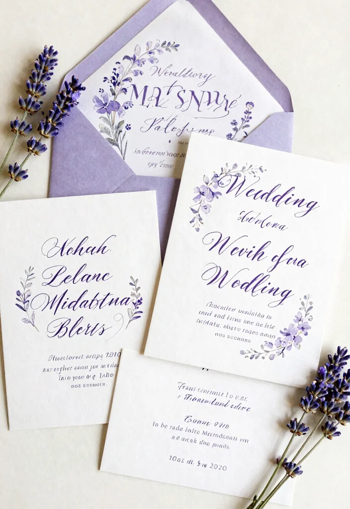17 Purple Wedding Invitations Elegant Ideas That Shine 16 17 Purple Wedding Invitations Elegant Ideas That Shine - 6. Elegant Typography 1
