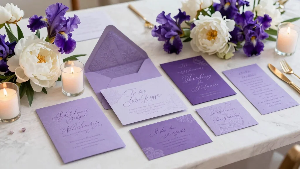17 Purple Wedding Invitations Elegant Ideas That Shine
