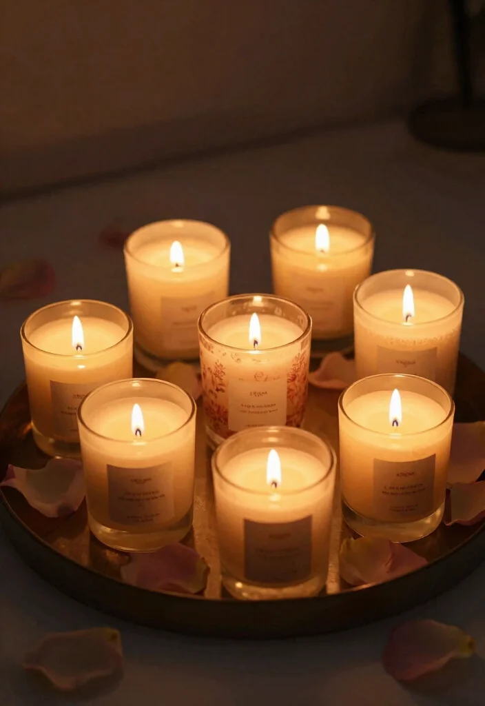 17 Sentimental 15th Wedding Anniversary Gifts Ideas - 15. Handcrafted Candle Set 1