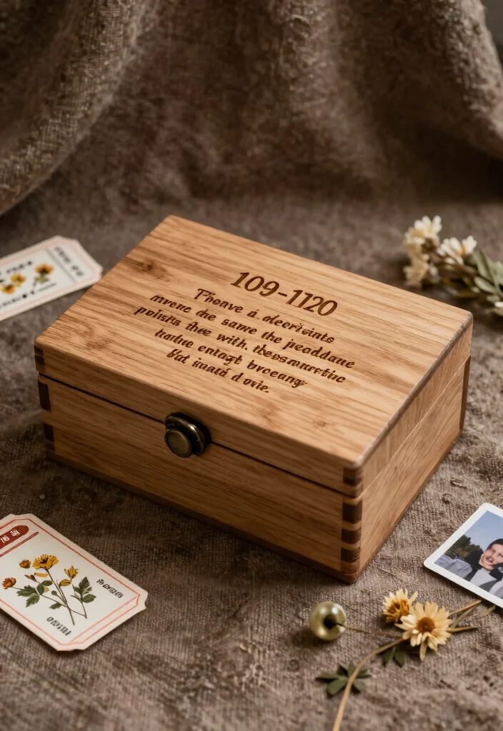 17 Sentimental 15th Wedding Anniversary Gifts Ideas - 4. Engraved Keepsake Box 1