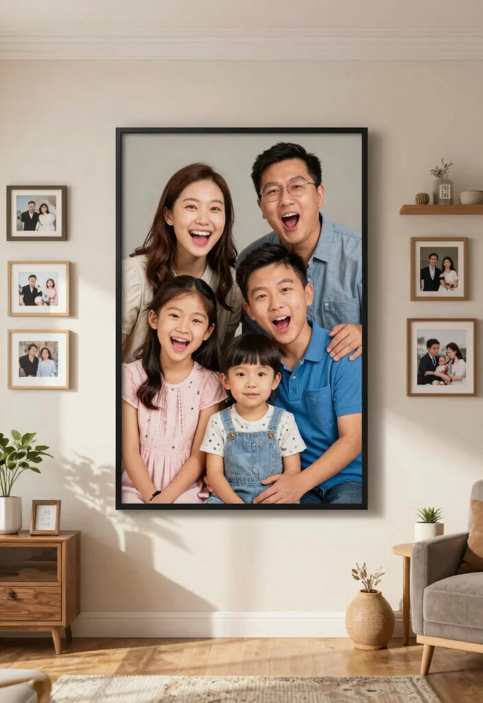 17 Sentimental 15th Wedding Anniversary Gifts Ideas - 9. Custom Family Portrait 1