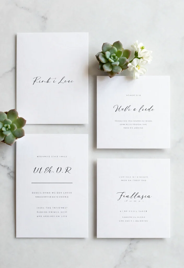 17 Unique Wedding Invitation Cards 2026 Trending Ideas That Stand Out - 3. Minimalist Designs 1