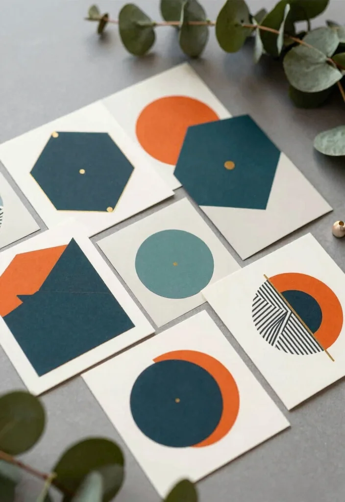 17 Unique Wedding Invitation Cards 2026 Trending Ideas That Stand Out - 5. Geometric Shapes 1