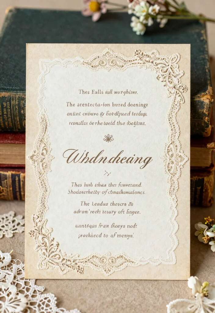 17 Unique Wedding Invitation Cards 2026 Trending Ideas That Stand Out - 8. Vintage Aesthetic 1