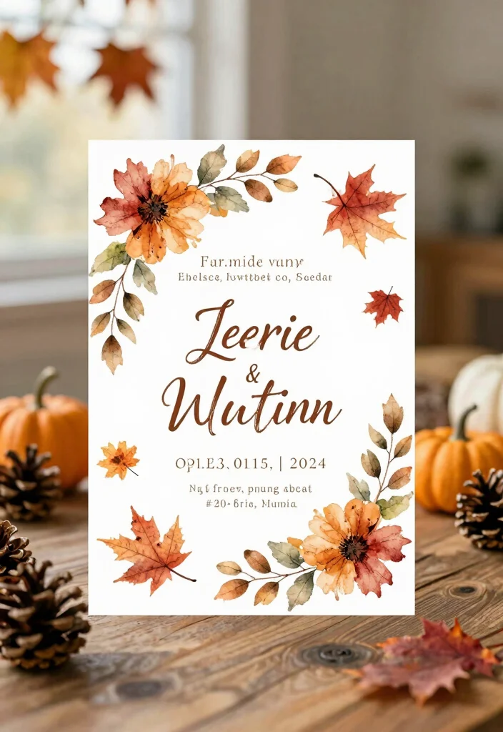 17 Watercolor Floral Wedding Invitations Ideas With Soft Beauty - 10. Seasonal Floral Invitation 1