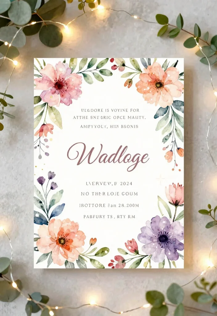 17 Watercolor Floral Wedding Invitations Ideas With Soft Beauty - 16. Enchanted Floral Invitation 1