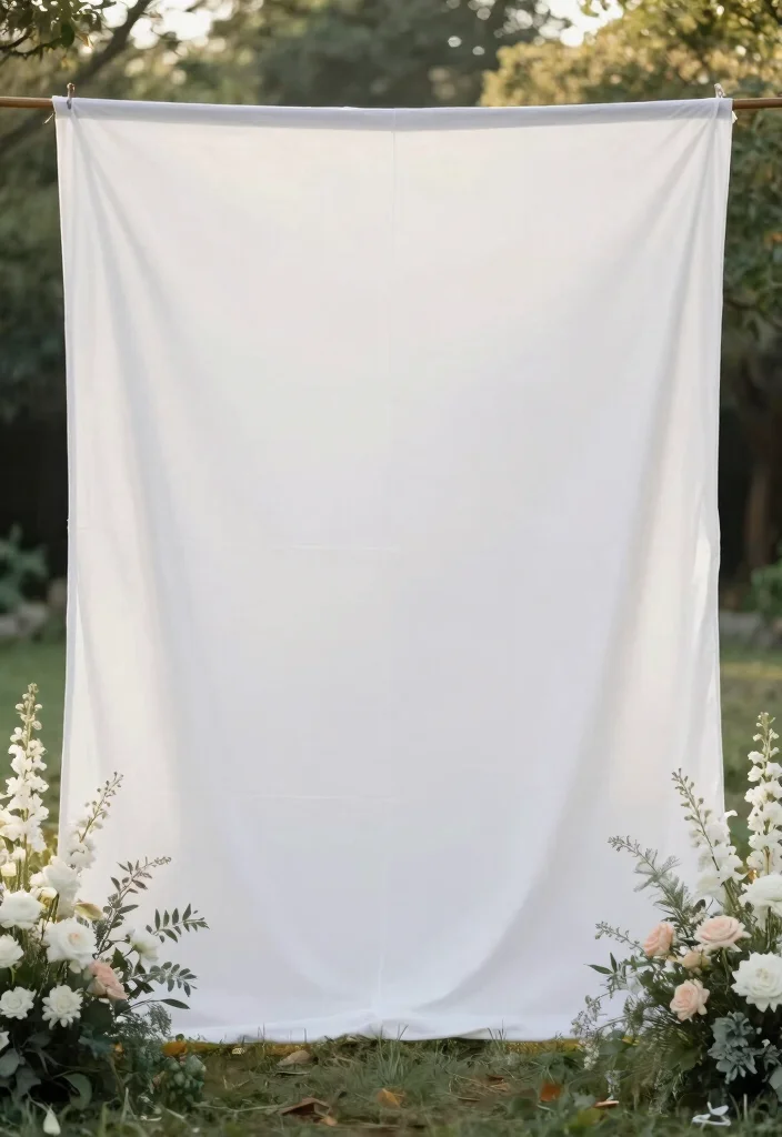 17 Wedding Photo Backdrop 2026 Trending Ideas That Capture Perfect Moments 54 17 Wedding Photo Backdrop 2026 Trending Ideas That Capture Perfect Moments - 14. Simple White Canvas 1