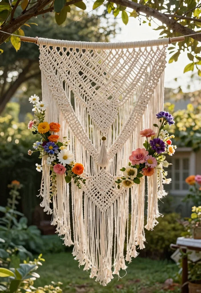 17 Wedding Photo Backdrop 2026 Trending Ideas That Capture Perfect Moments 29 17 Wedding Photo Backdrop 2026 Trending Ideas That Capture Perfect Moments - 9. Hanging Macramé Installation 1