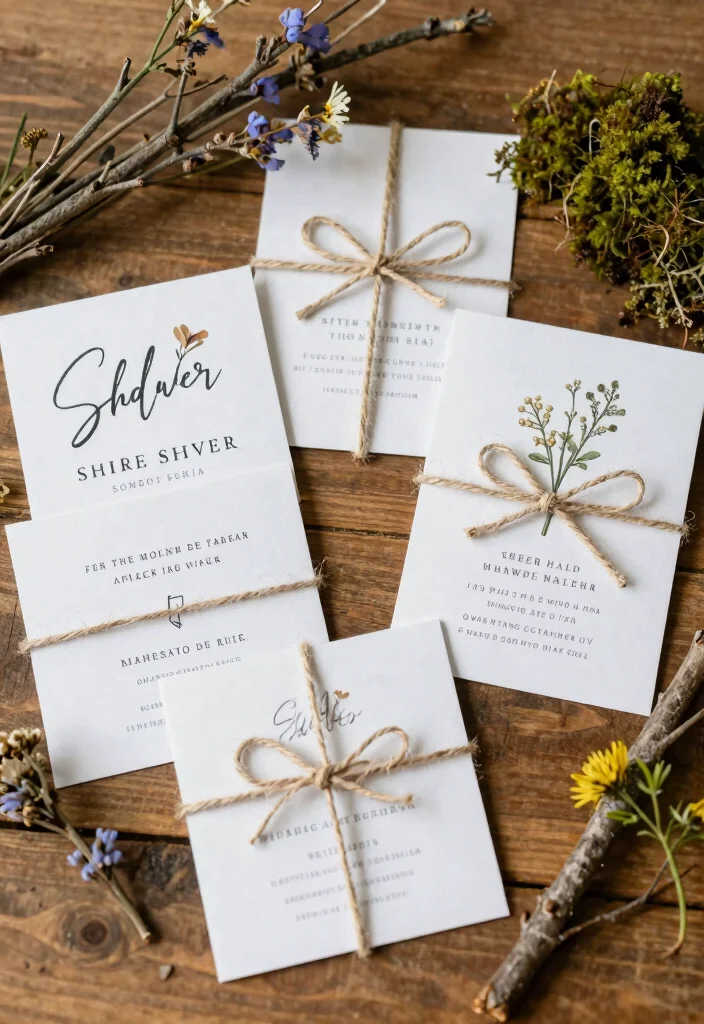 17 Wedding Shower Invitations Ideas That Feel Sweet & Chic 67 17 Wedding Shower Invitations Ideas That Feel Sweet & Chic - 17. Rustic Twine Accents 1