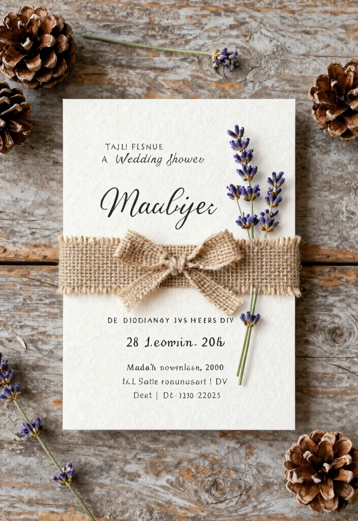 17 Wedding Shower Invitations Ideas That Feel Sweet & Chic 12 17 Wedding Shower Invitations Ideas That Feel Sweet & Chic - 2. Rustic Charm 1