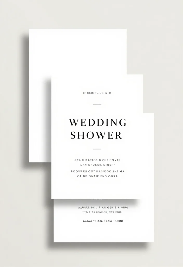 17 Wedding Shower Invitations Ideas That Feel Sweet & Chic 36 17 Wedding Shower Invitations Ideas That Feel Sweet & Chic - 6. Minimalist Typography 1