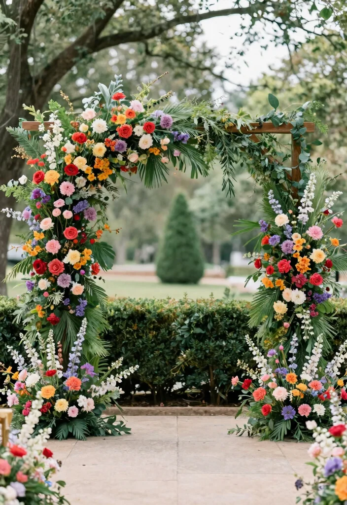 18 Flower Arch Wedding 2026 Trending Ideas With Dreamy Romantic Blooms - 15. Statement Floral Backdrops 1