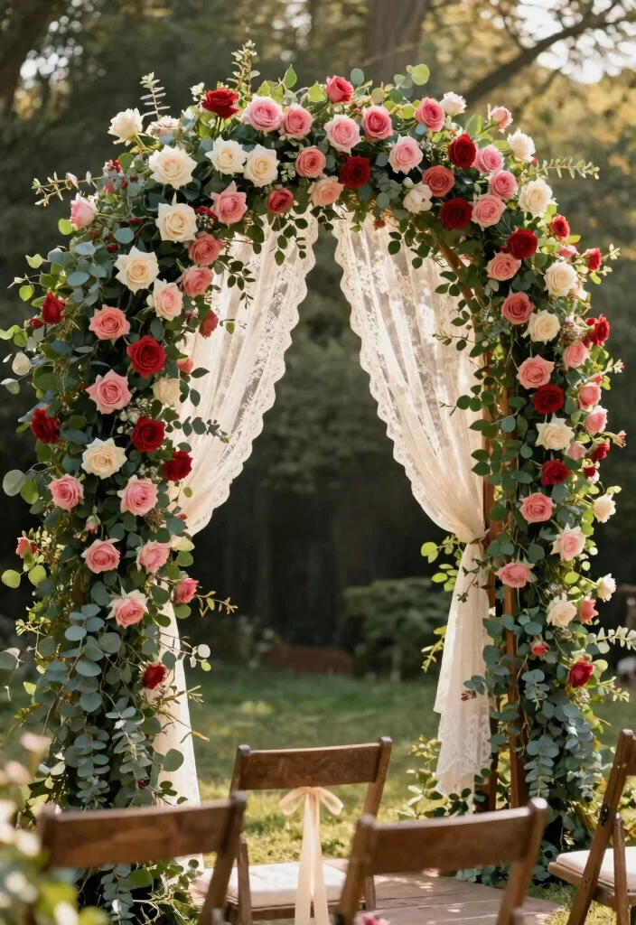 18 Flower Arch Wedding 2026 Trending Ideas With Dreamy Romantic Blooms - 2. Vintage Rose Charm 1
