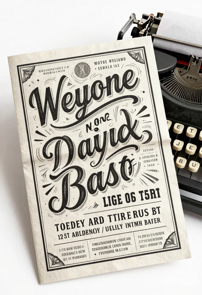 18 Newspaper Wedding Invitations Ideas With Vintage Flair - 11. Newspaper Invitations with Typography Art 1