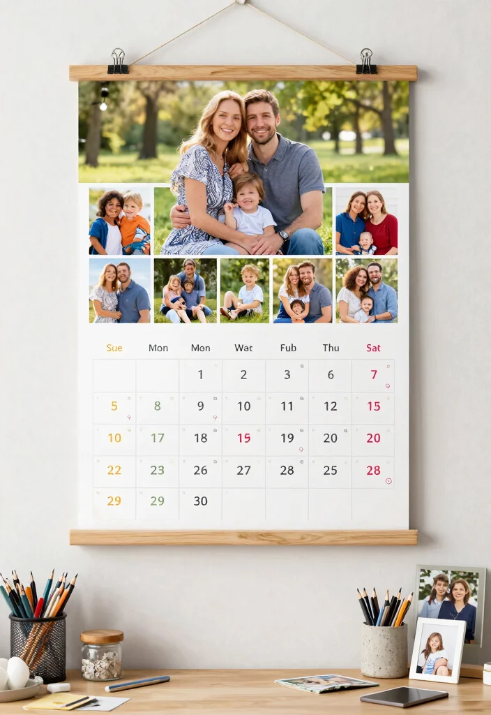 18 Parent Gifts Wedding Ideas That Feel Meaningful - 16. Personalized Family Calendar 1