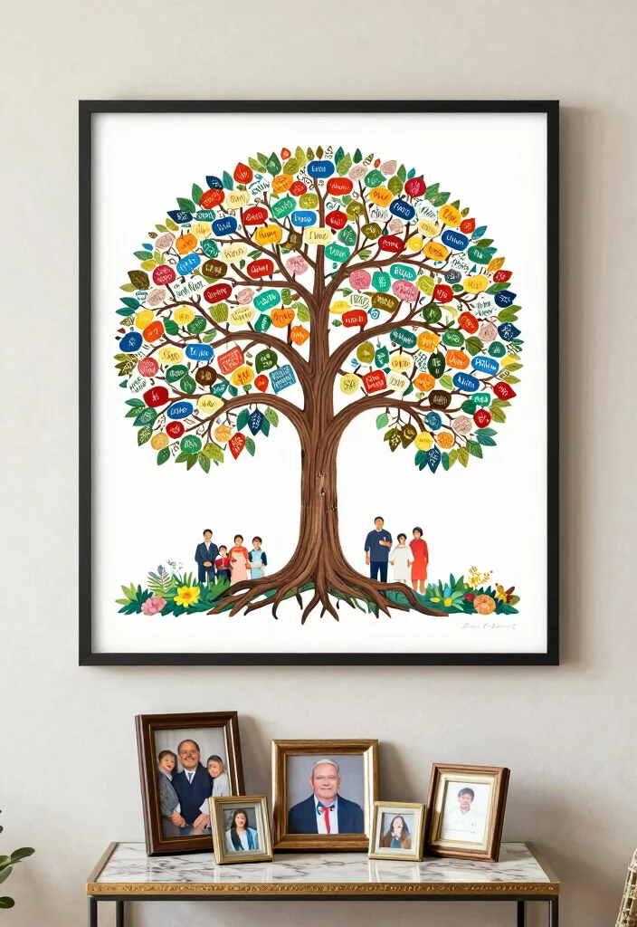 18 Parent Gifts Wedding Ideas That Feel Meaningful - 2. Custom Family Tree Artwork 1