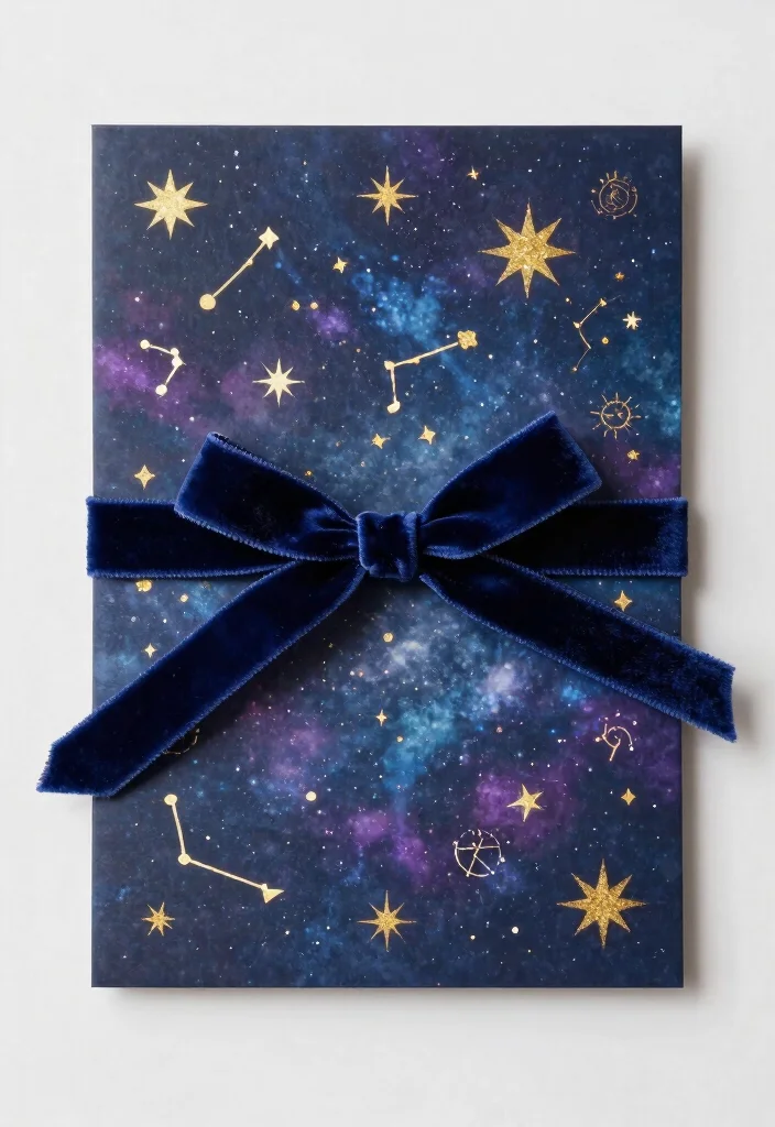 18 Tarot Wedding Invitations Ideas With Mystical Vibes - 4. Celestial Invitation 1