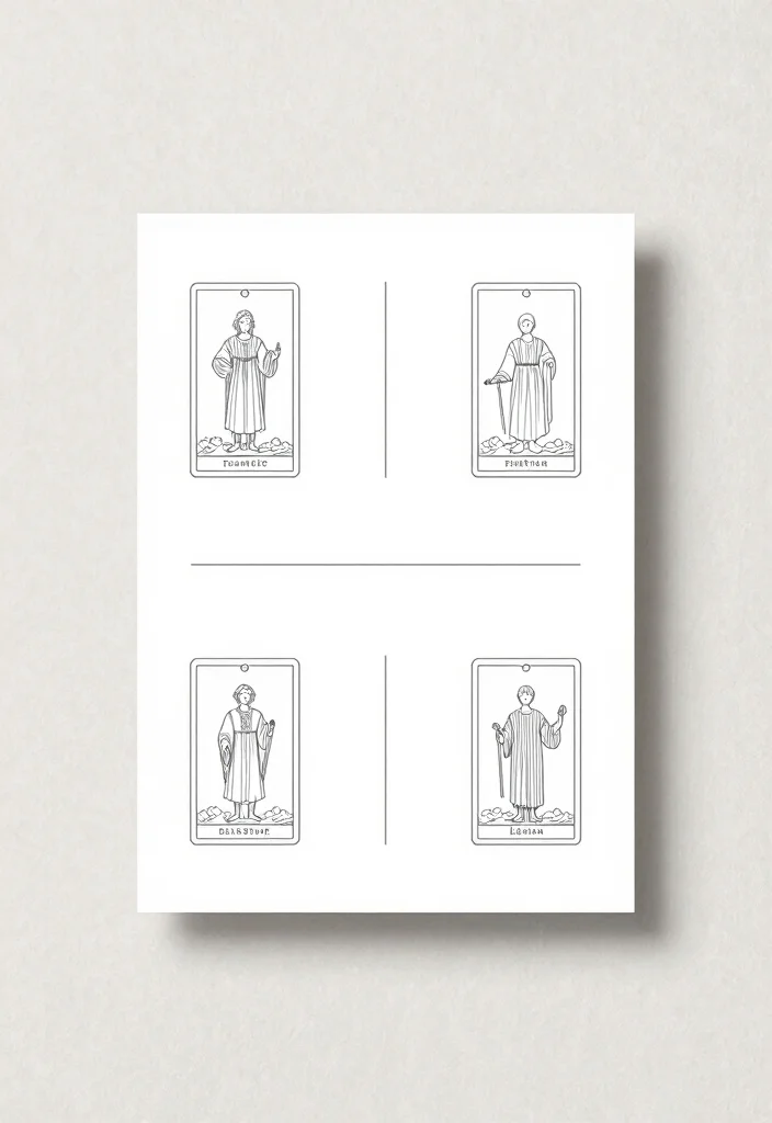 18 Tarot Wedding Invitations Ideas With Mystical Vibes - 7. Minimalist Tarot Designs 1