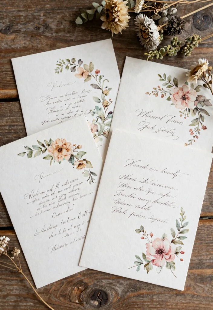 18 Vintage Wedding Cards Ideas With Timeless Charm 1 18 Vintage Wedding Cards Ideas With Timeless Charm - 1. Floral Illustrations Galore 1