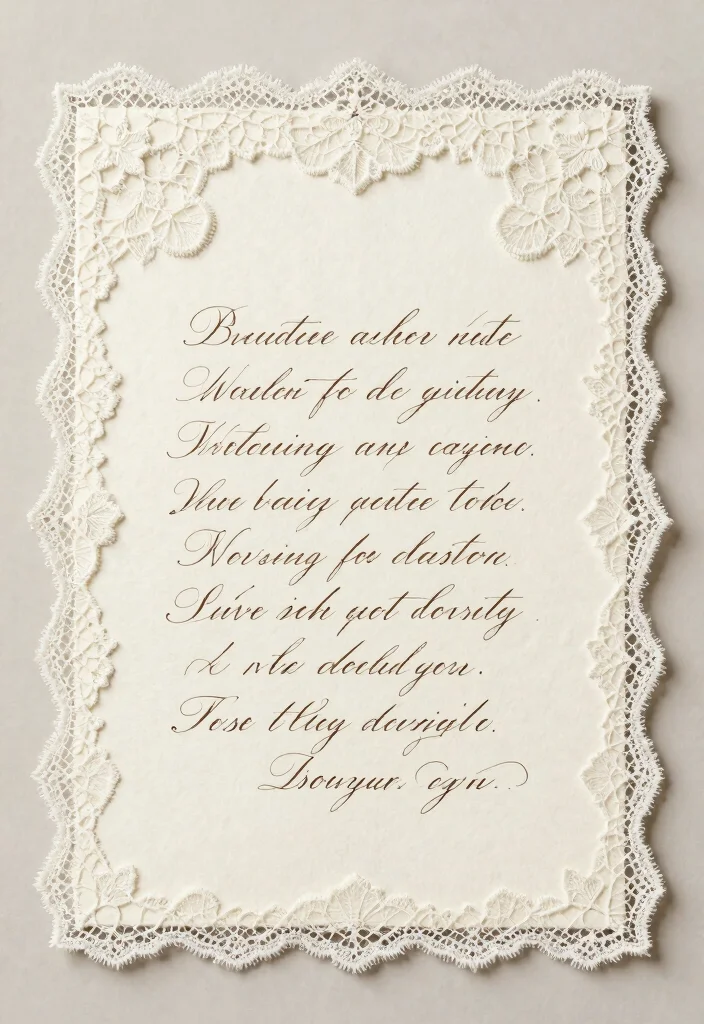 18 Vintage Wedding Cards Ideas With Timeless Charm 14 18 Vintage Wedding Cards Ideas With Timeless Charm - 4. Vintage Lace Accents 1